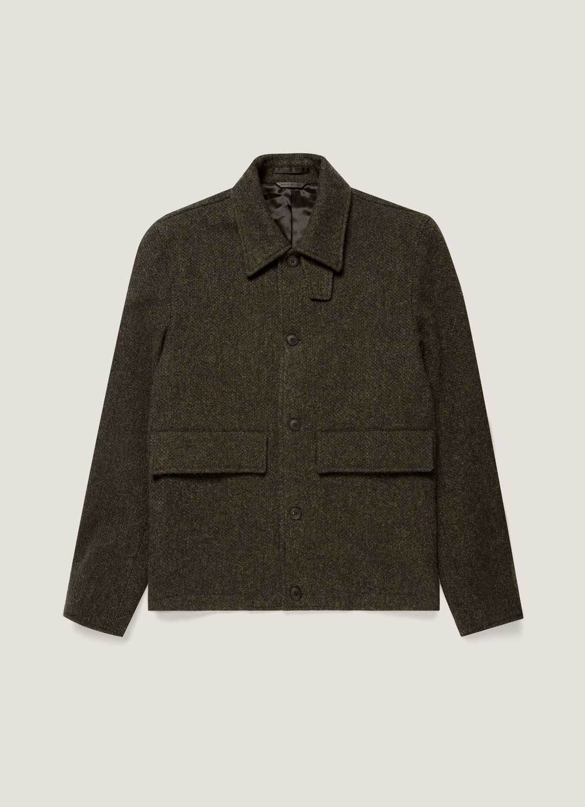Men's Tweed Field Jacket in Loden Green