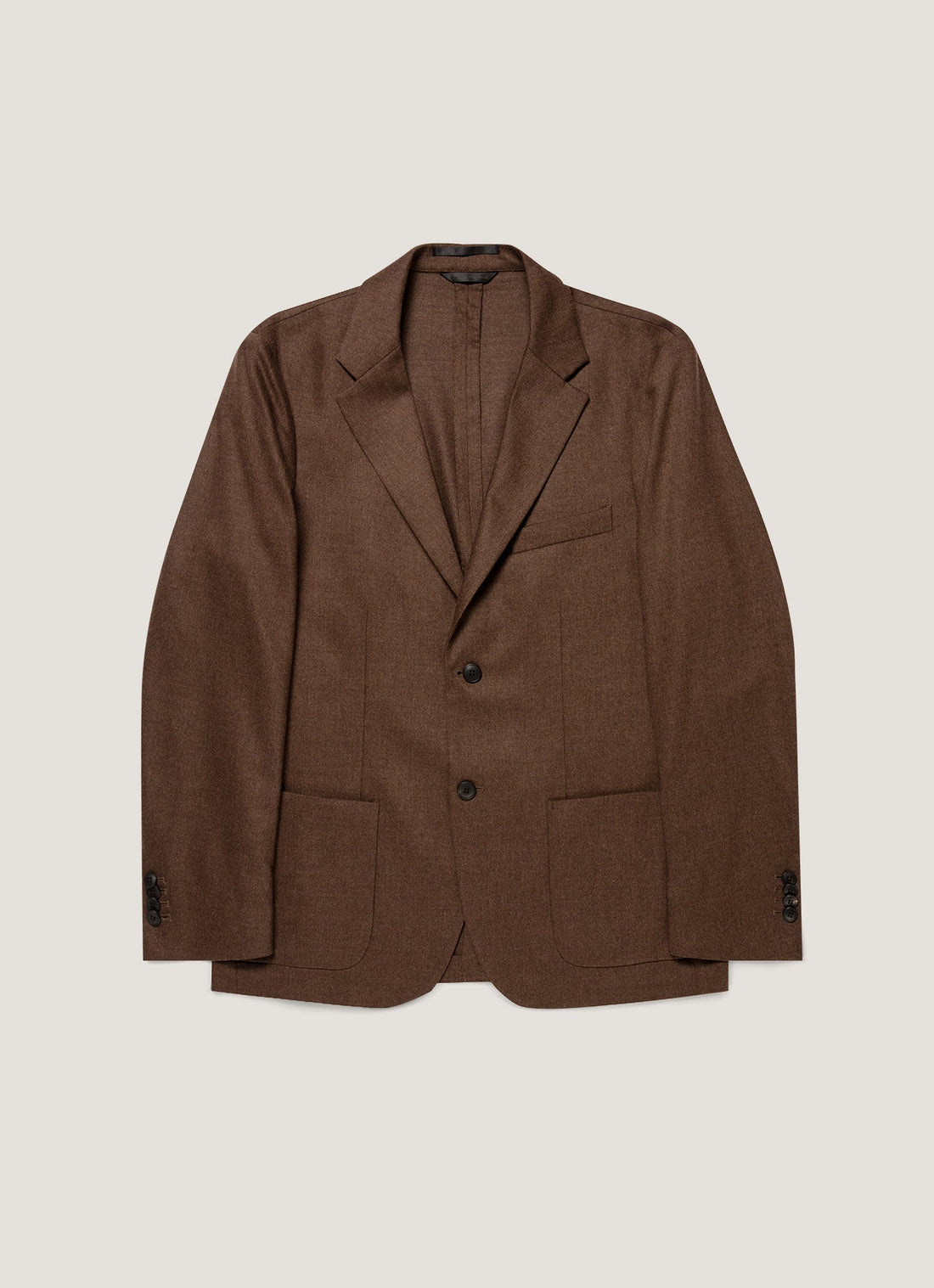 Flanell-Blazer aus Wolle und Kaschmir