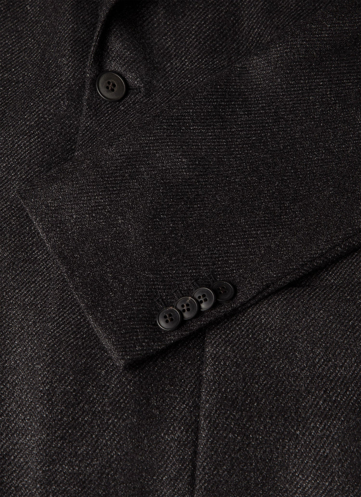 Men's Wool Silk Tweed Blazer in Anthracite