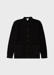 Men's Knitted Jacket in Black
