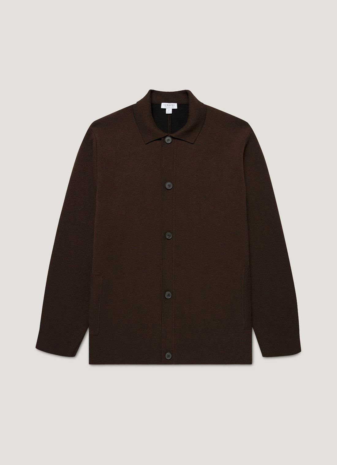 Men's Double Faced Jacket in Truffle