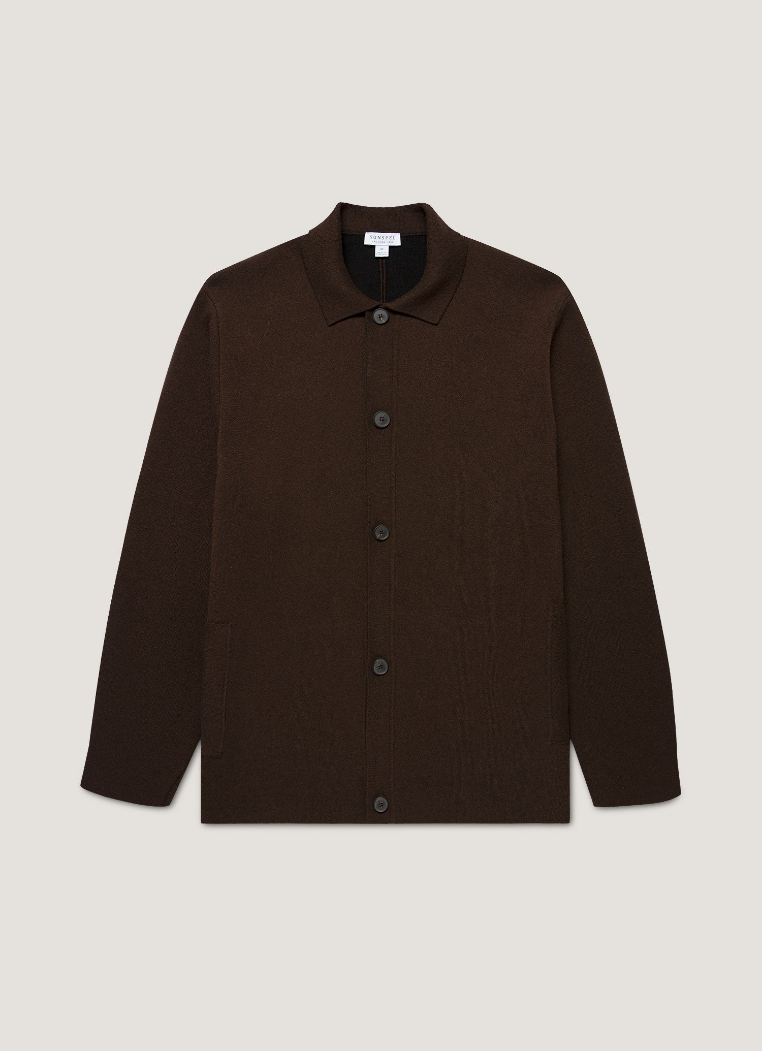 Men's Double Faced Jacket in Truffle