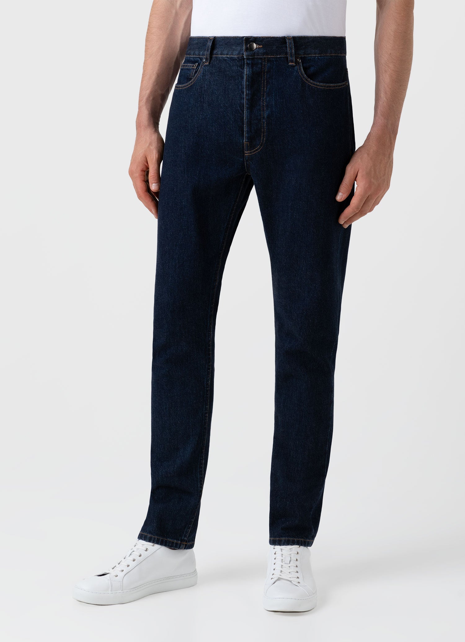 Men's Regular Fit Jean in Denim Rinse Wash