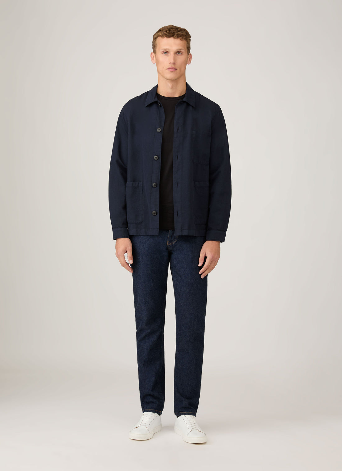 Men's Regular Fit Jean in Denim Rinse Wash