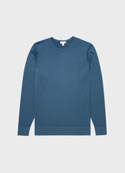 Men's Extra-Fine Merino Crew Neck in Teal