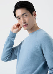 Men's Lambswool Crew Neck Jumper in Sky Blue