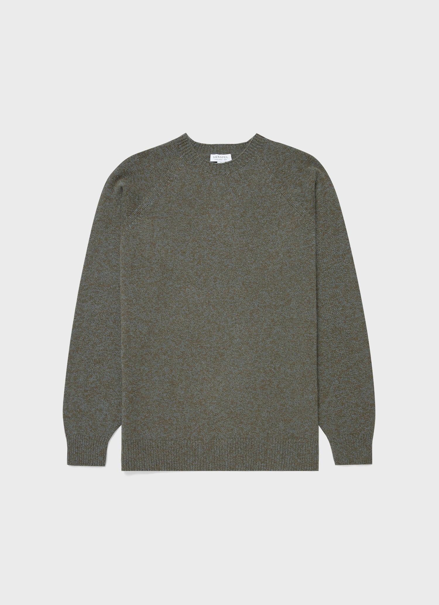 Men's Lambswool Crew Neck Jumper in Caper