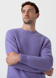 Men's Lambswool Crew Neck Jumper in Heather