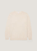 Men's Lambswool Crew Neck Jumper in Oatmeal Melange