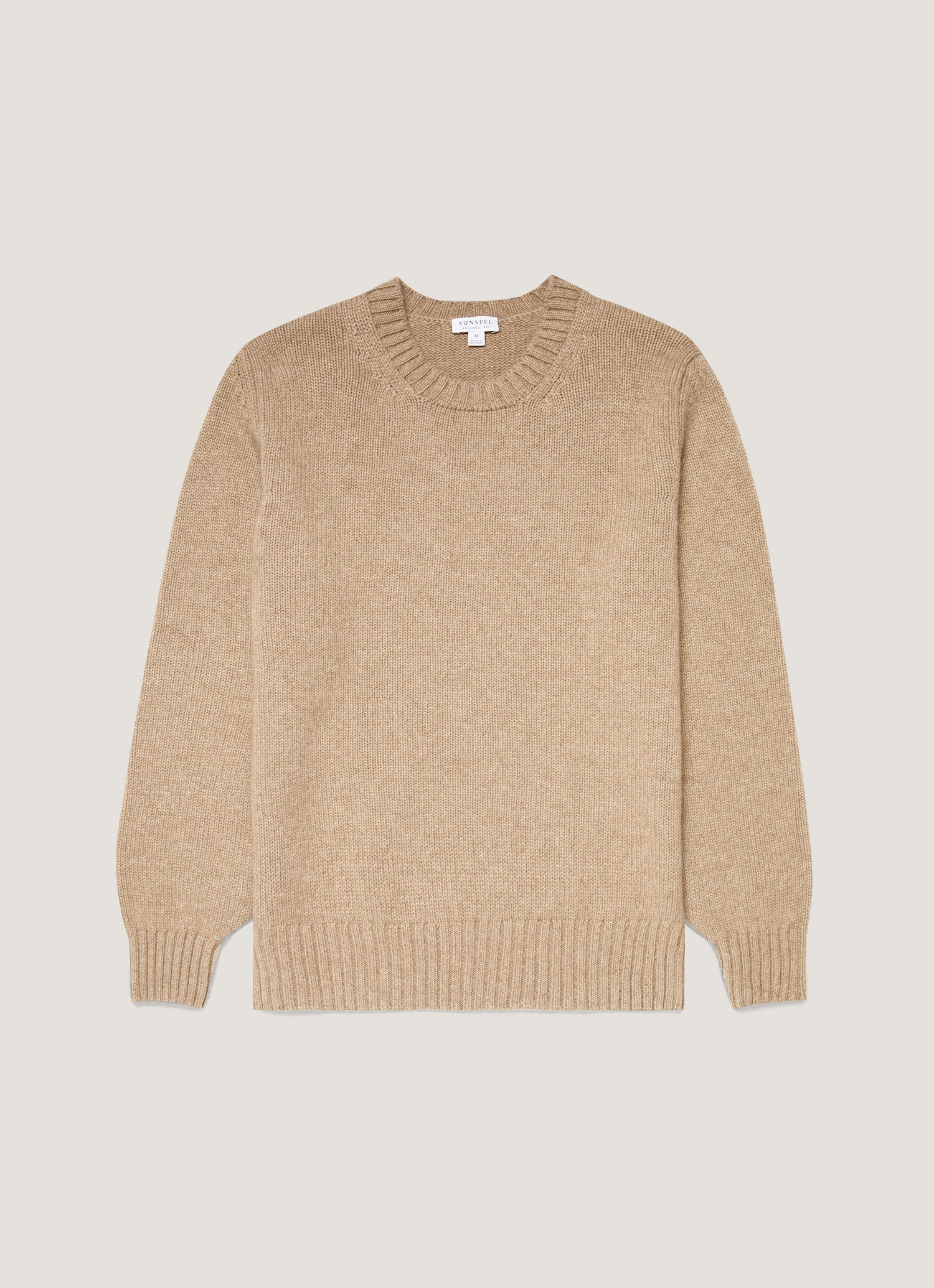 Men's Roxburgh Cashmere Jumper in Natural Brown