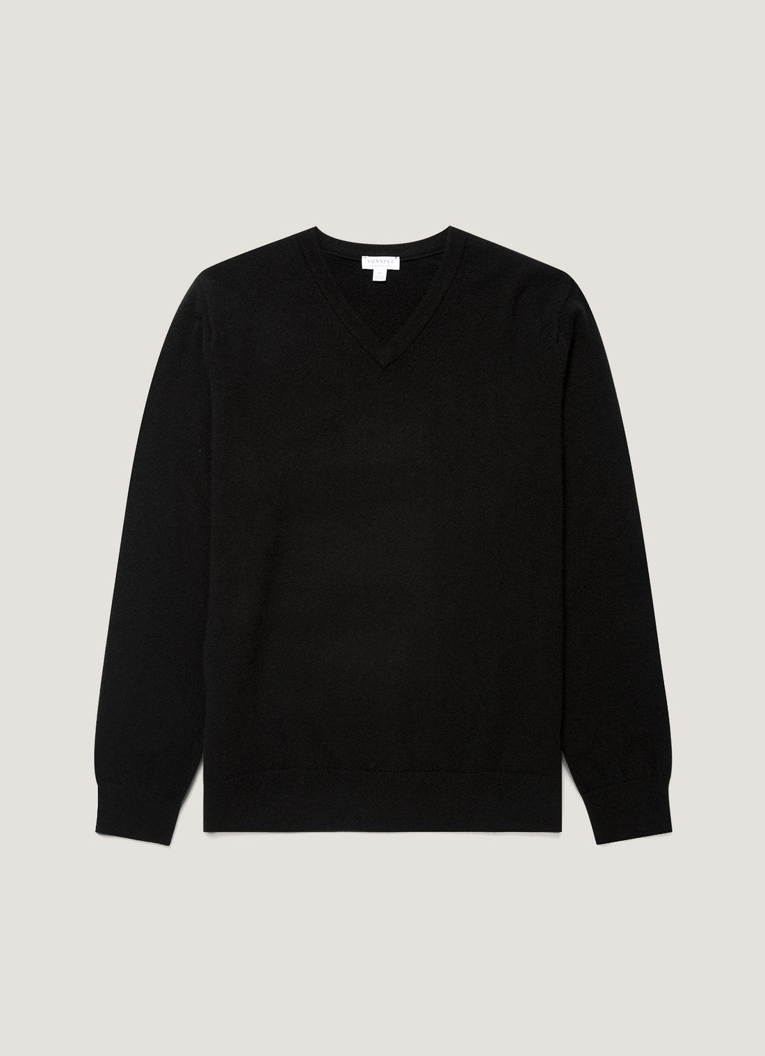 Kaschmirpullover mit V-Ausschnitt