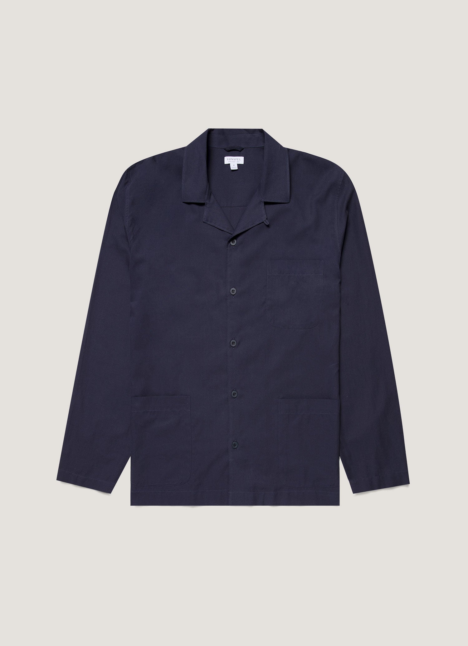 Men's Cotton Flannel Pyjama Set in Navy