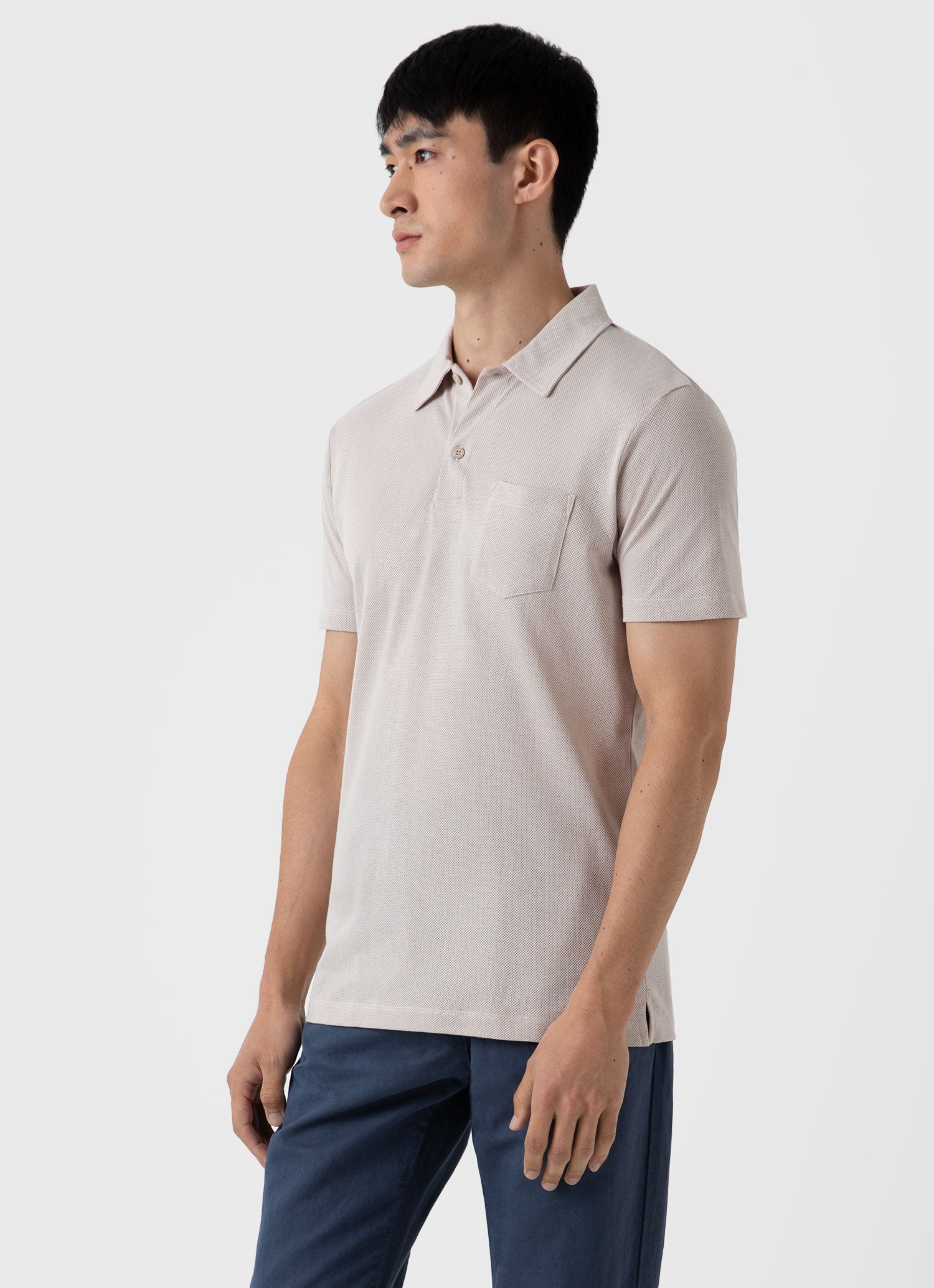 Men's Riviera Polo Shirt in Light Sand