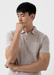 Men's Riviera Polo Shirt in Light Sand