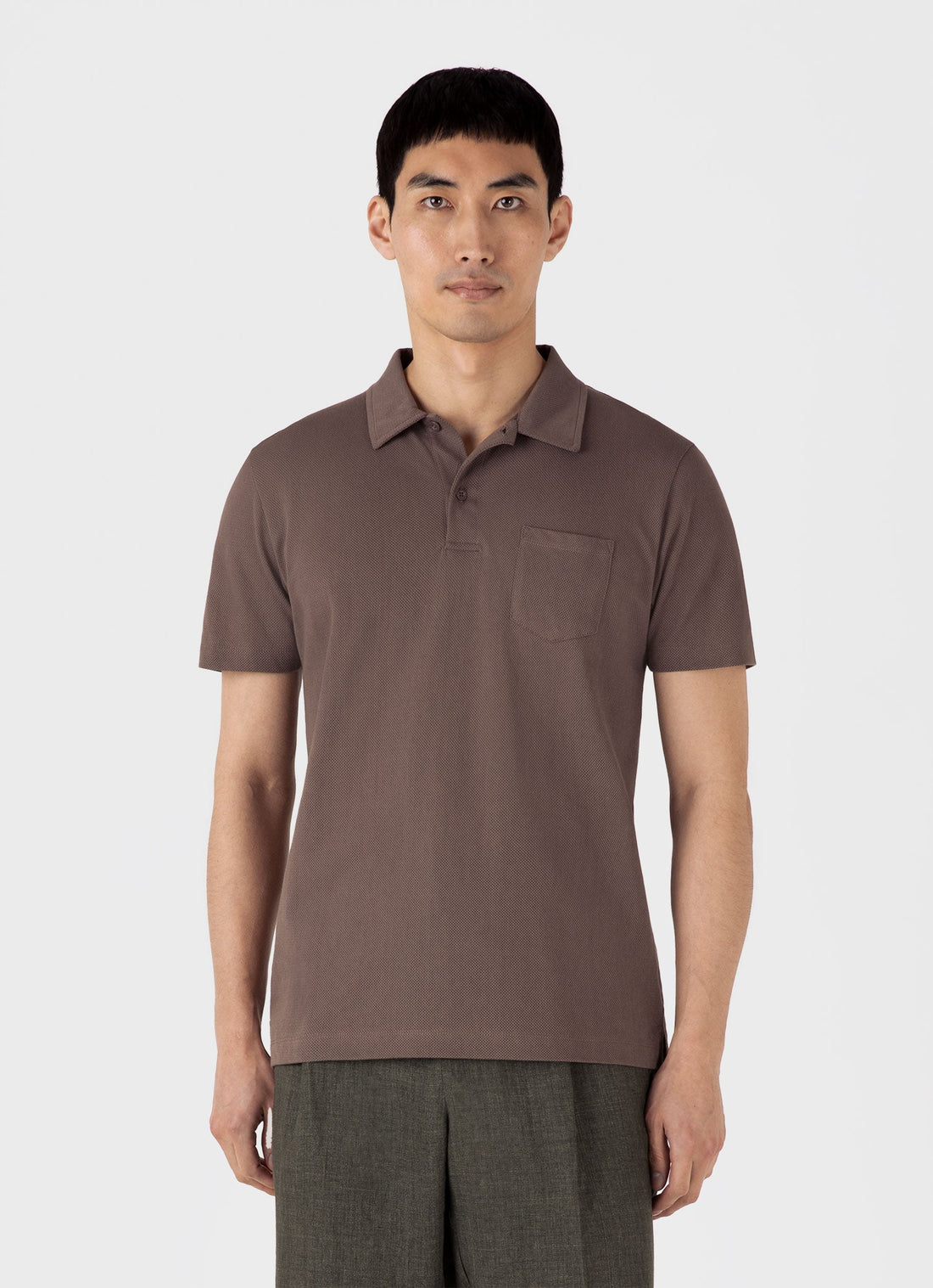 Men's Riviera Polo Shirt in Walnut