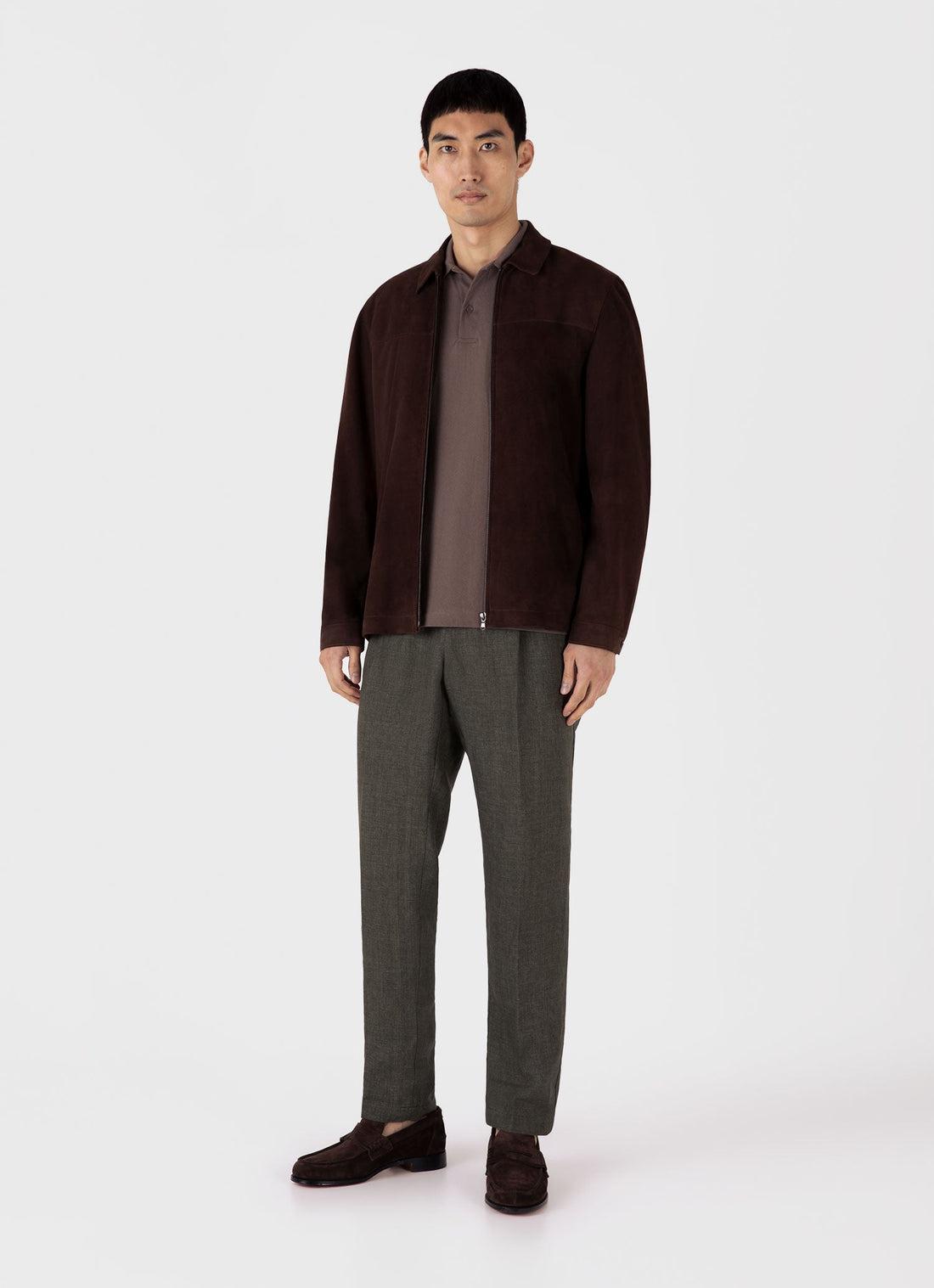 Men's Riviera Polo Shirt in Walnut