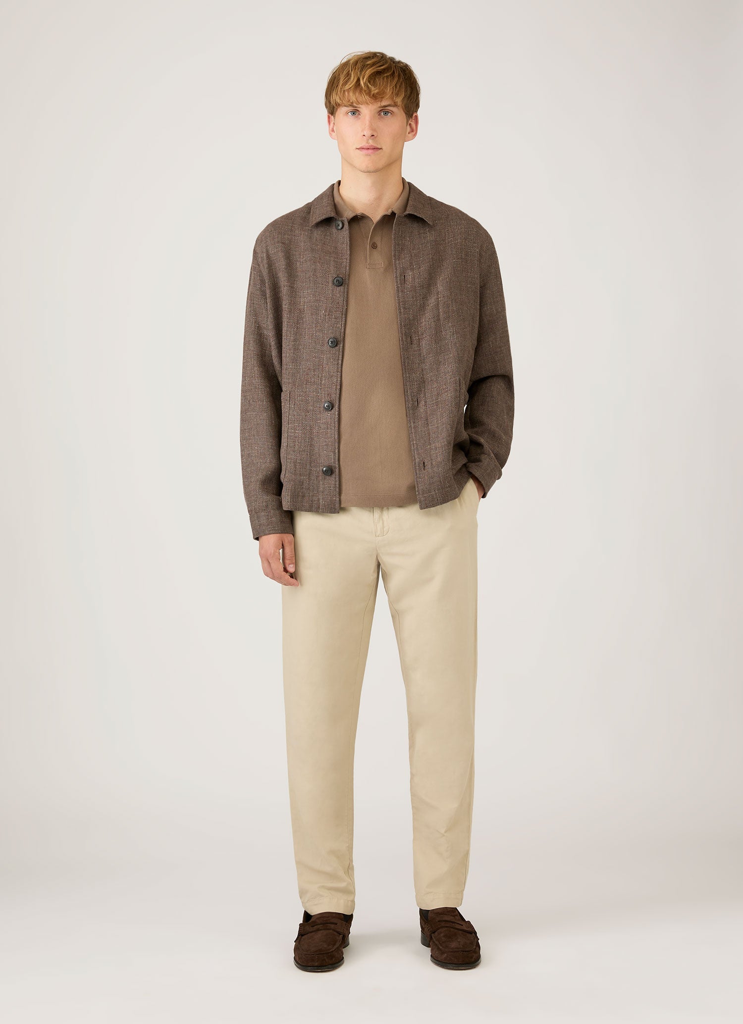 Men's Riviera Polo Shirt in Dark Cedar