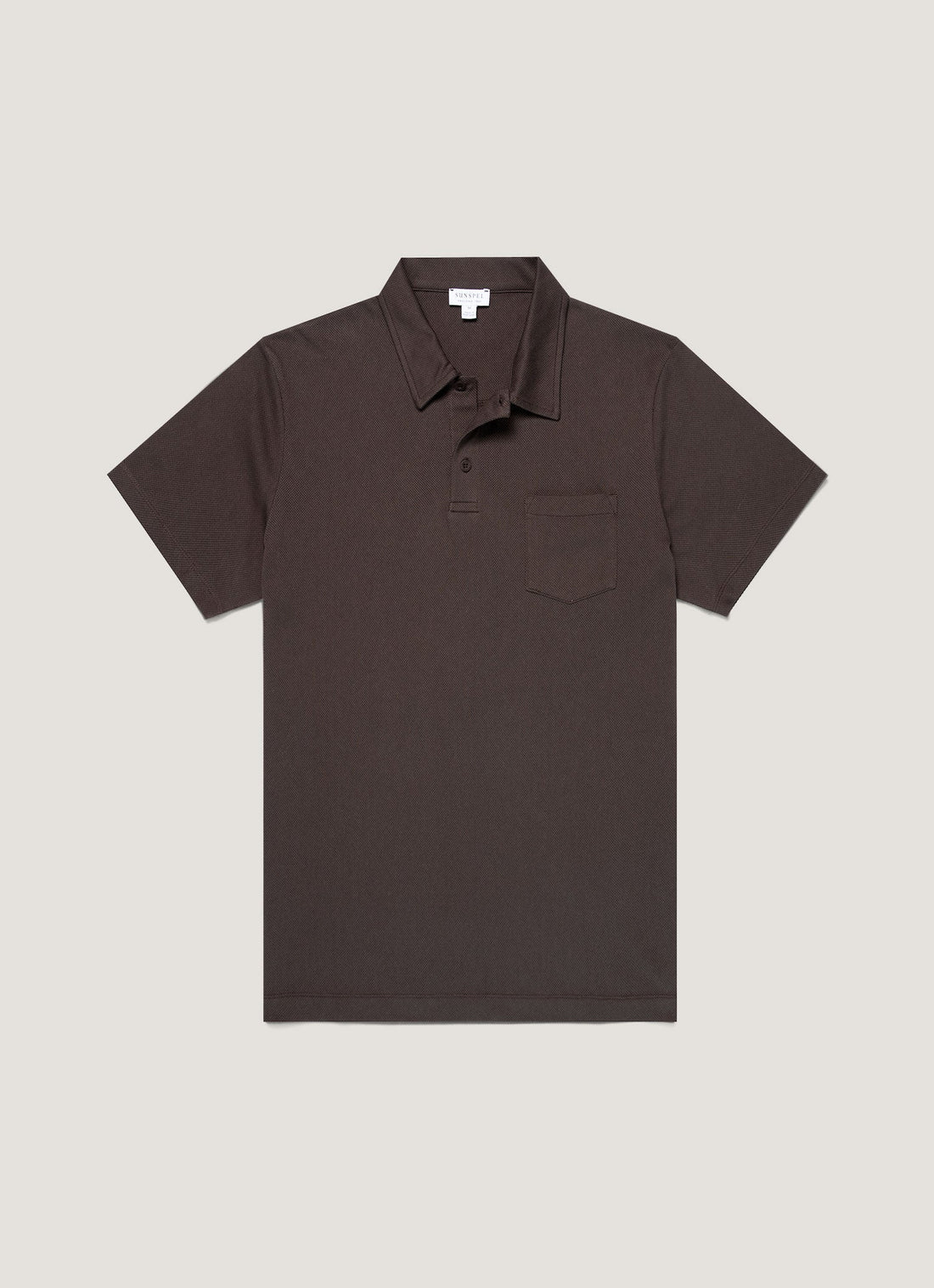 Men's Riviera Polo Shirt in Dark Chocolate