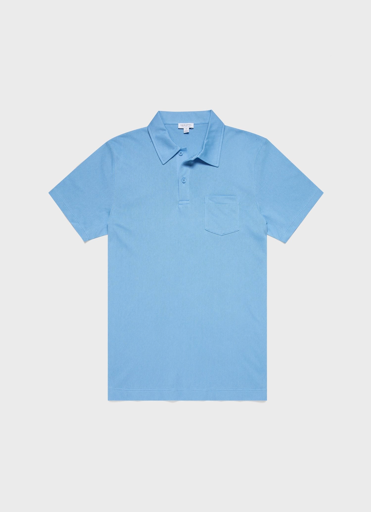 Men's Riviera Polo Shirt in Mid Blue