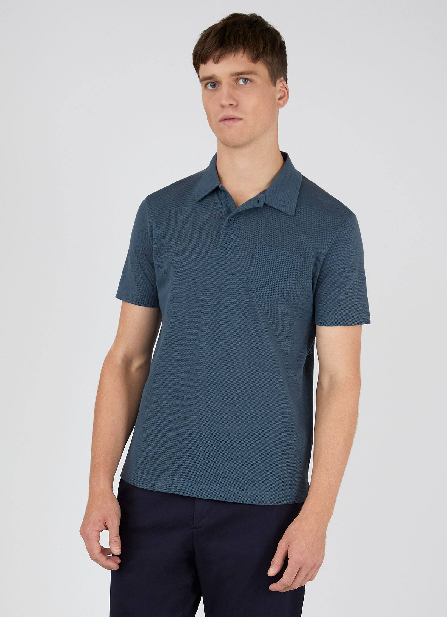 Men's Riviera Polo Shirt in Dark Petrol