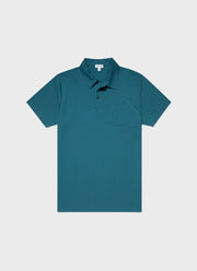 Men's Riviera Polo Shirt in Lagoon Blue