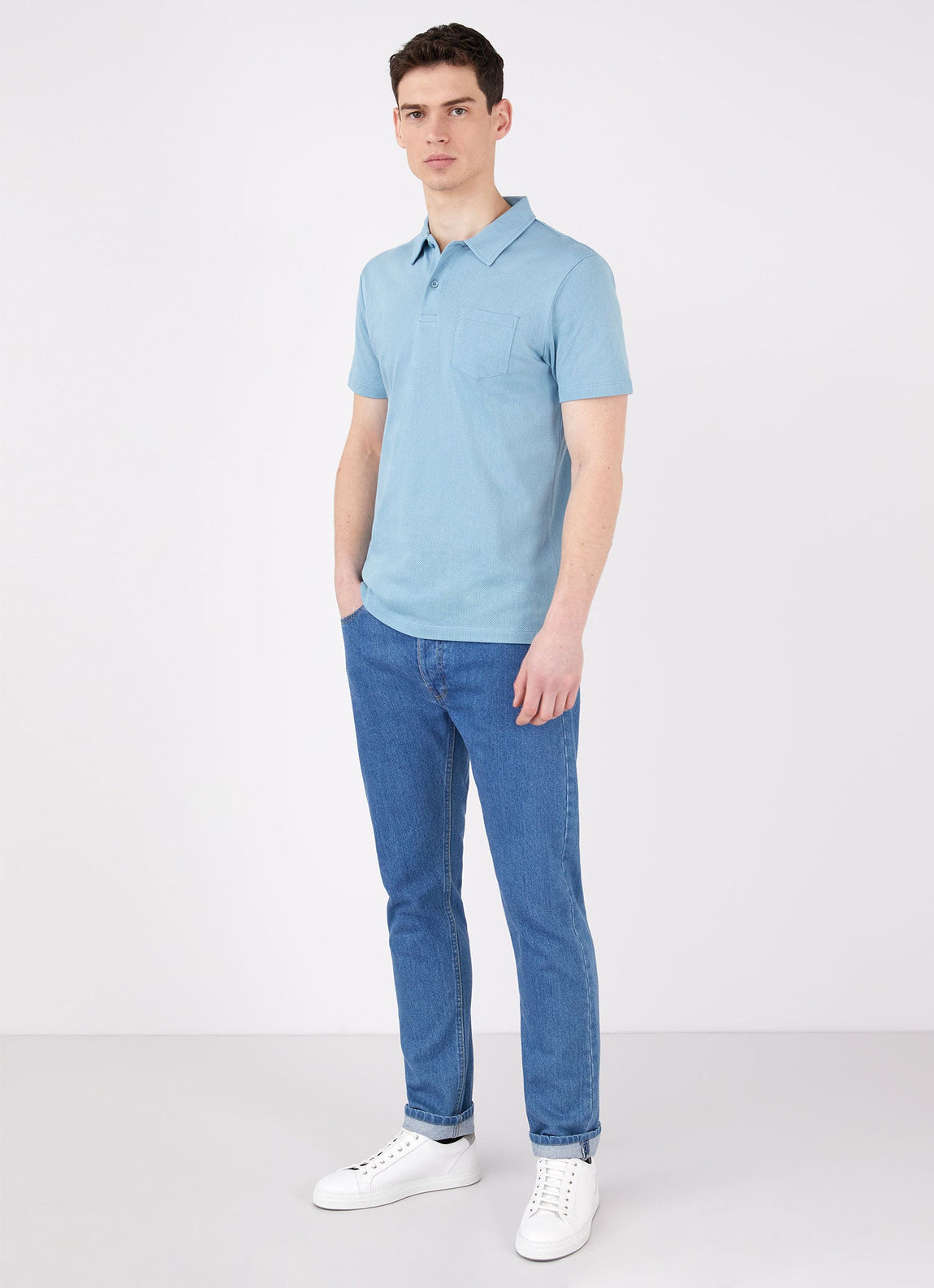 Men's Riviera Polo Shirt in Storm Blue