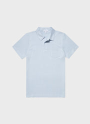 Men's Riviera Polo Shirt in Pastel Blue