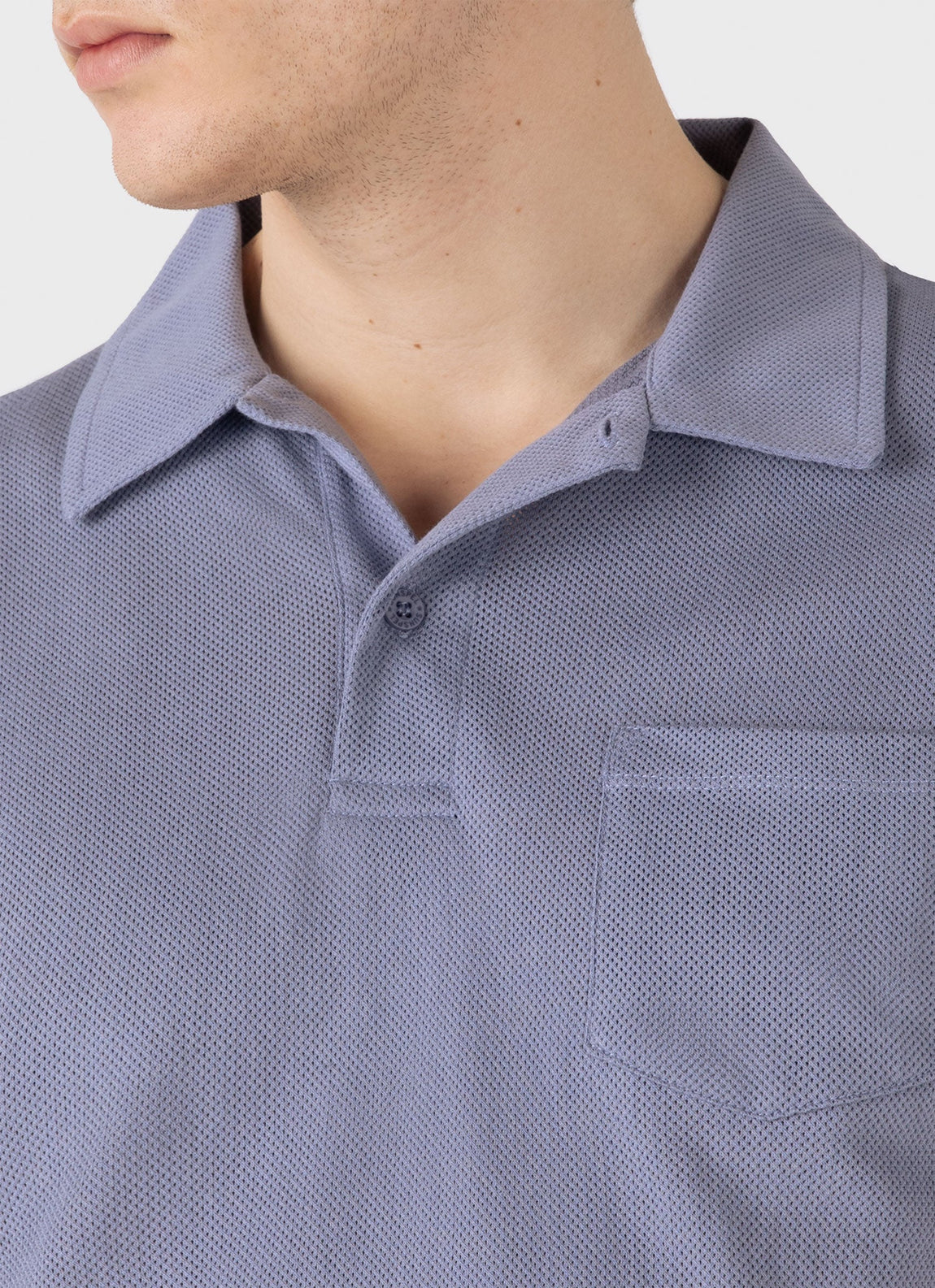 Men's Riviera Polo Shirt in Vintage Blue