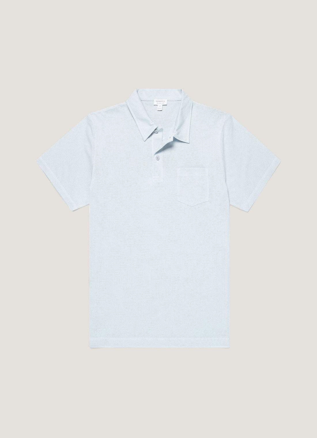 Men's Riviera Polo Shirt in Pastel Blue