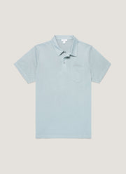 Men's Riviera Polo Shirt in Stone Blue