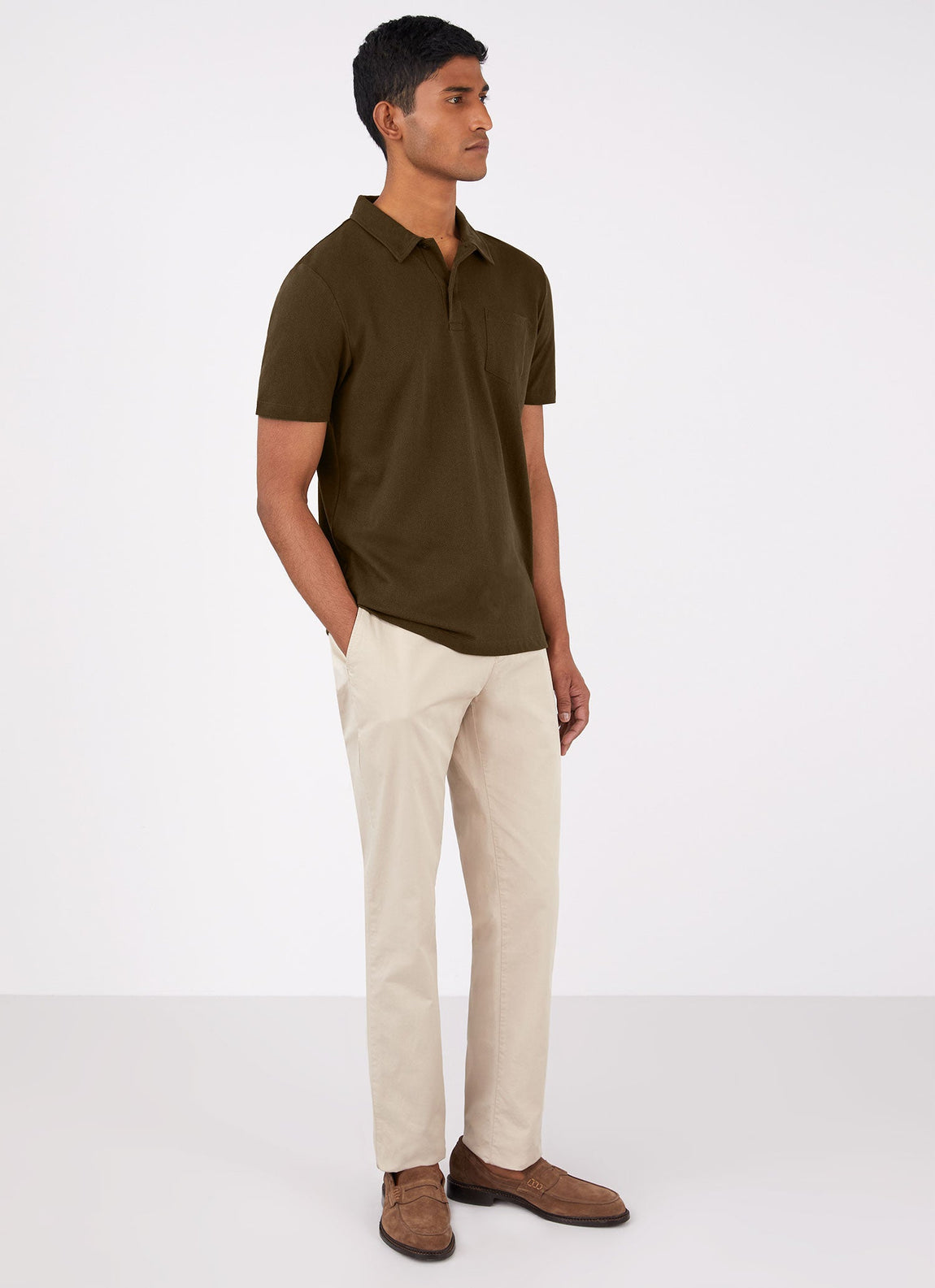 Men's Riviera Polo Shirt in Dark Moss