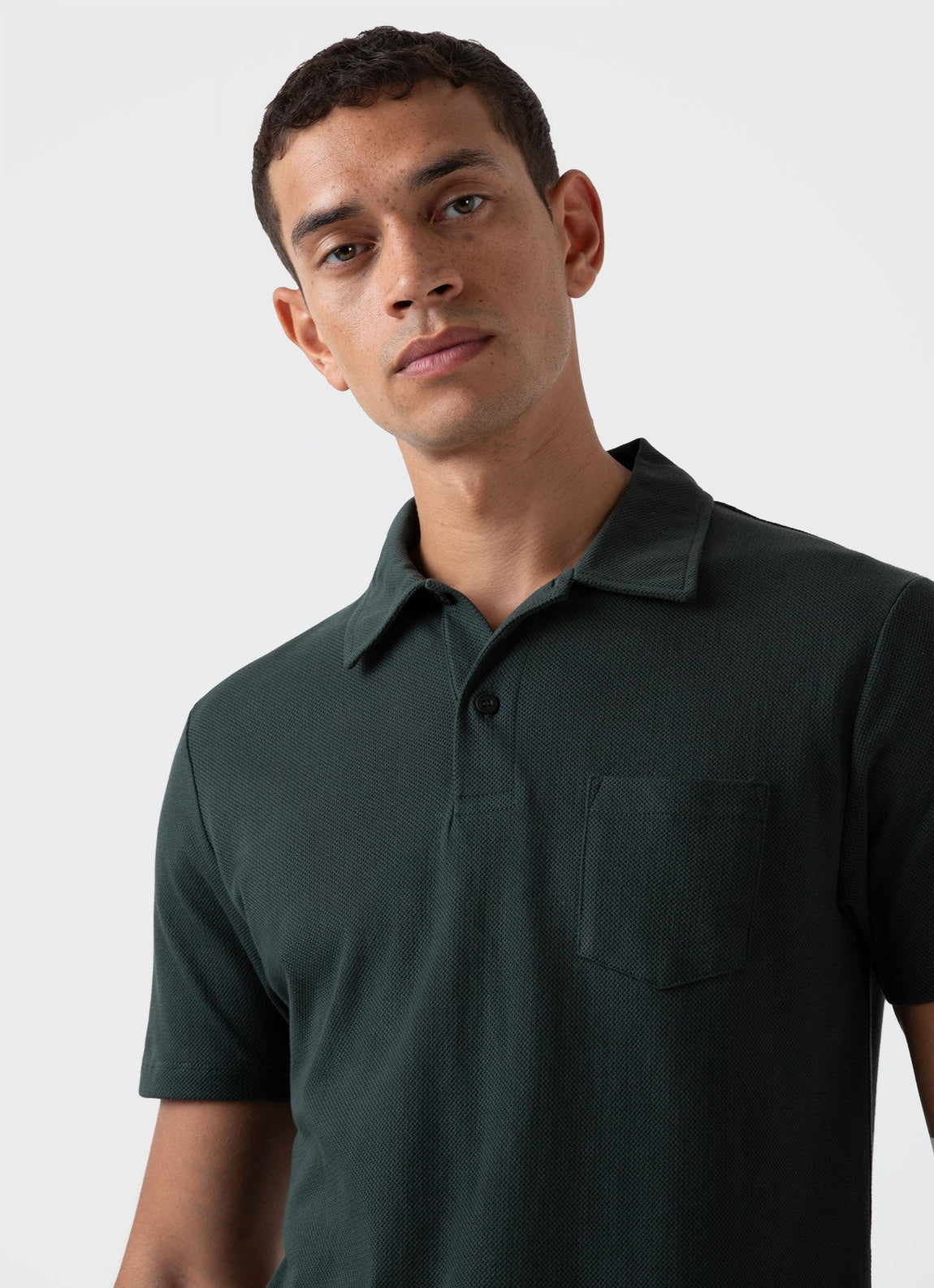 Men's Riviera Polo Shirt in Seaweed
