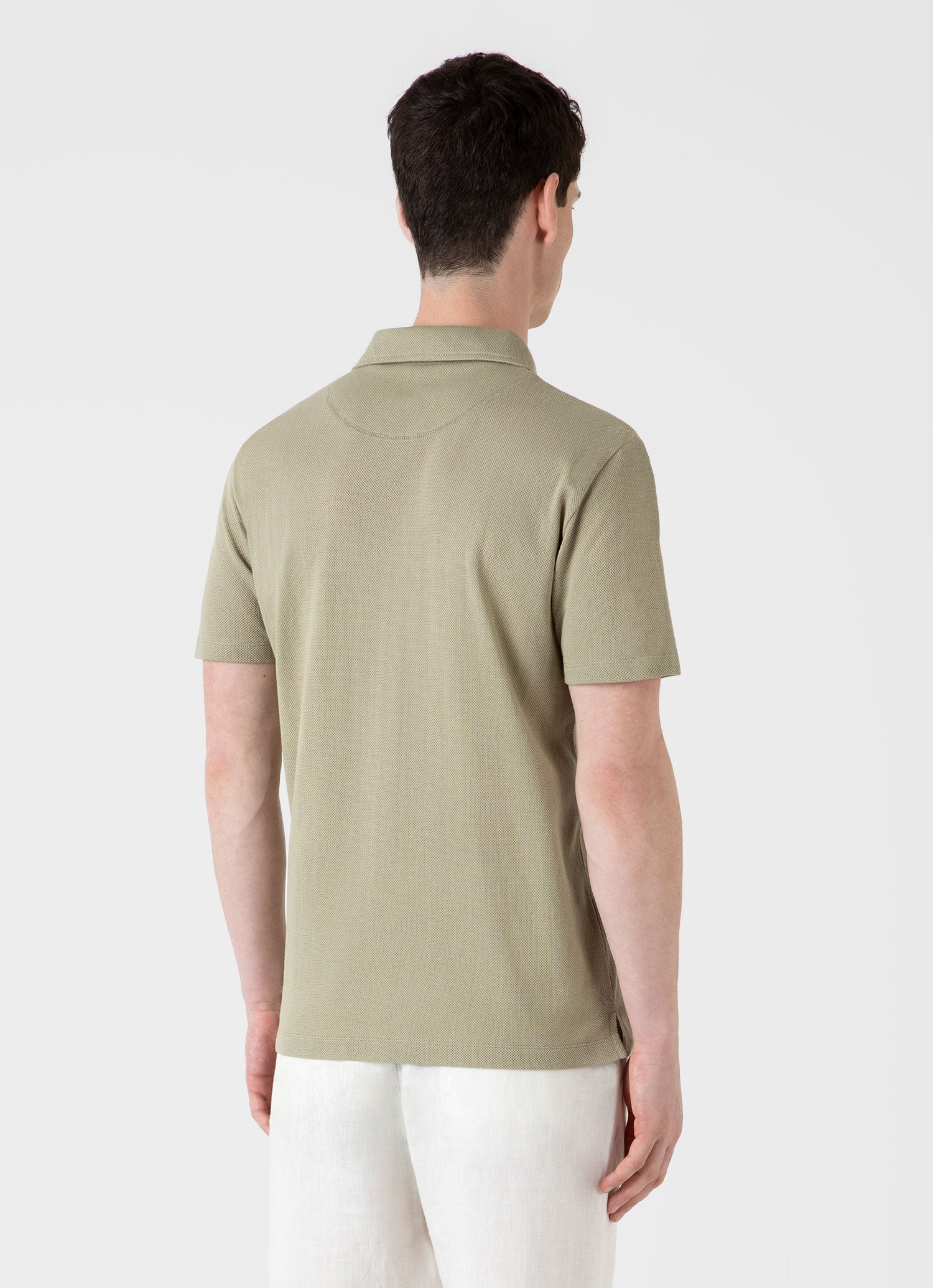 Men's Riviera Polo Shirt in Pale Khaki