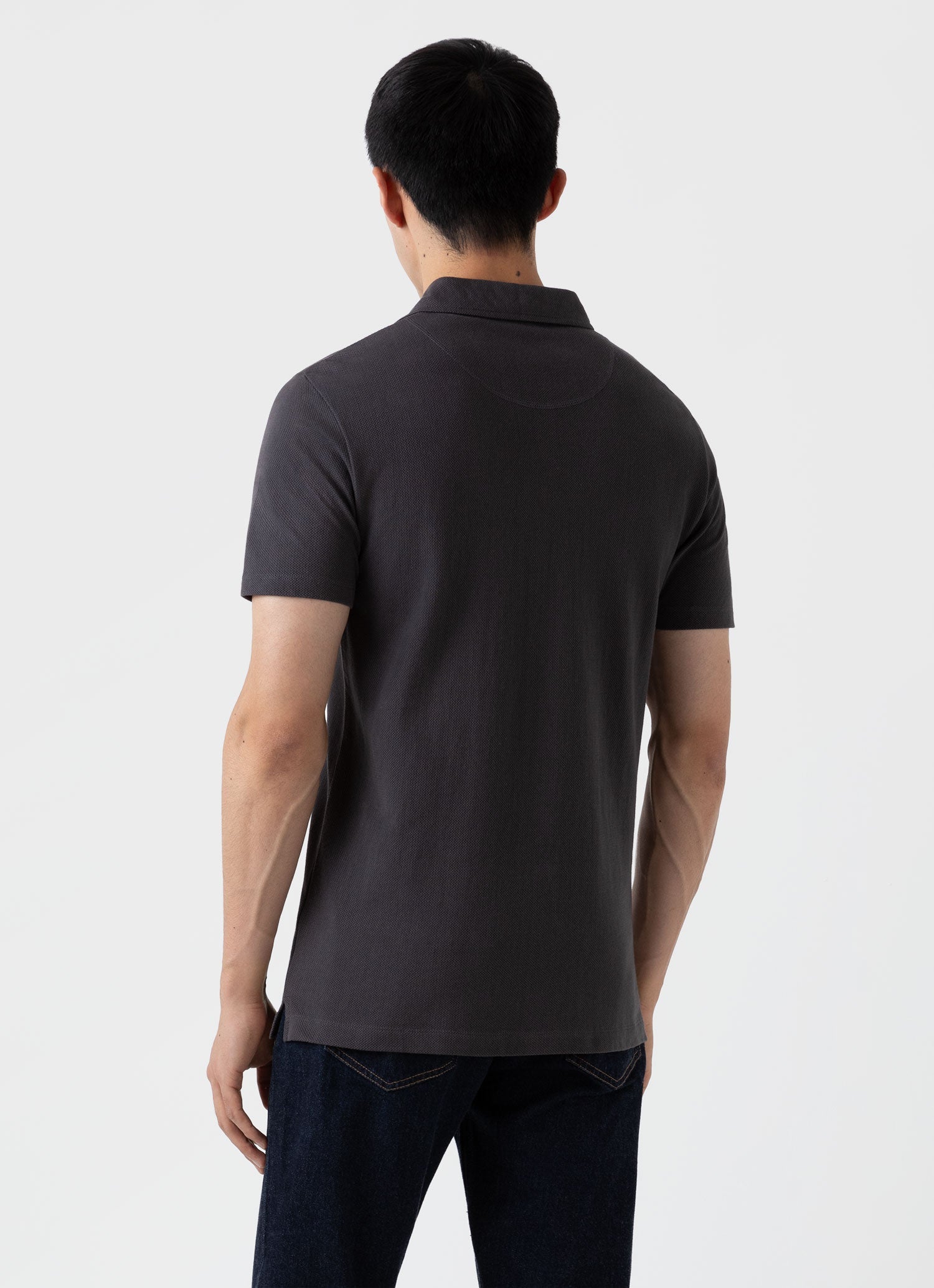 Men's Riviera Polo Shirt in Charcoal