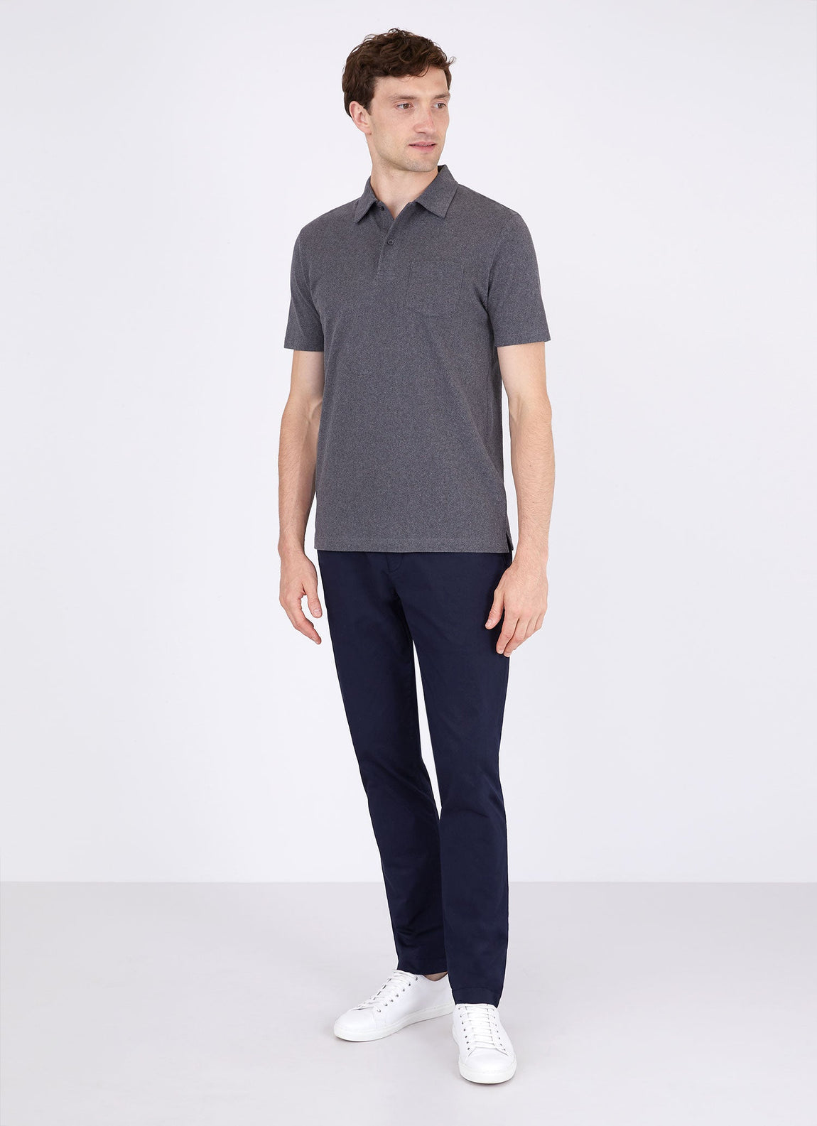 Men's Riviera Polo Shirt in Spectral Grey