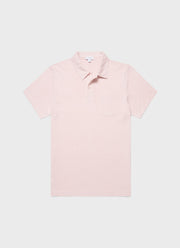Men's Riviera Polo Shirt in Pastel Pink