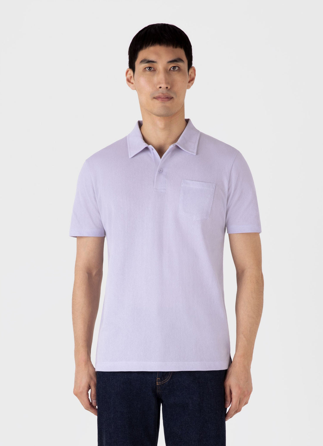 Men's Riviera Polo Shirt in Pale Lilac