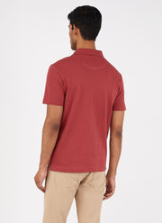 Men's Riviera Polo Shirt in Brick Red