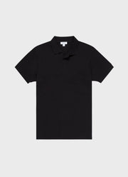 Men's Piqué Polo Shirt in Black