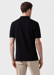 Men's Piqué Polo Shirt in Black