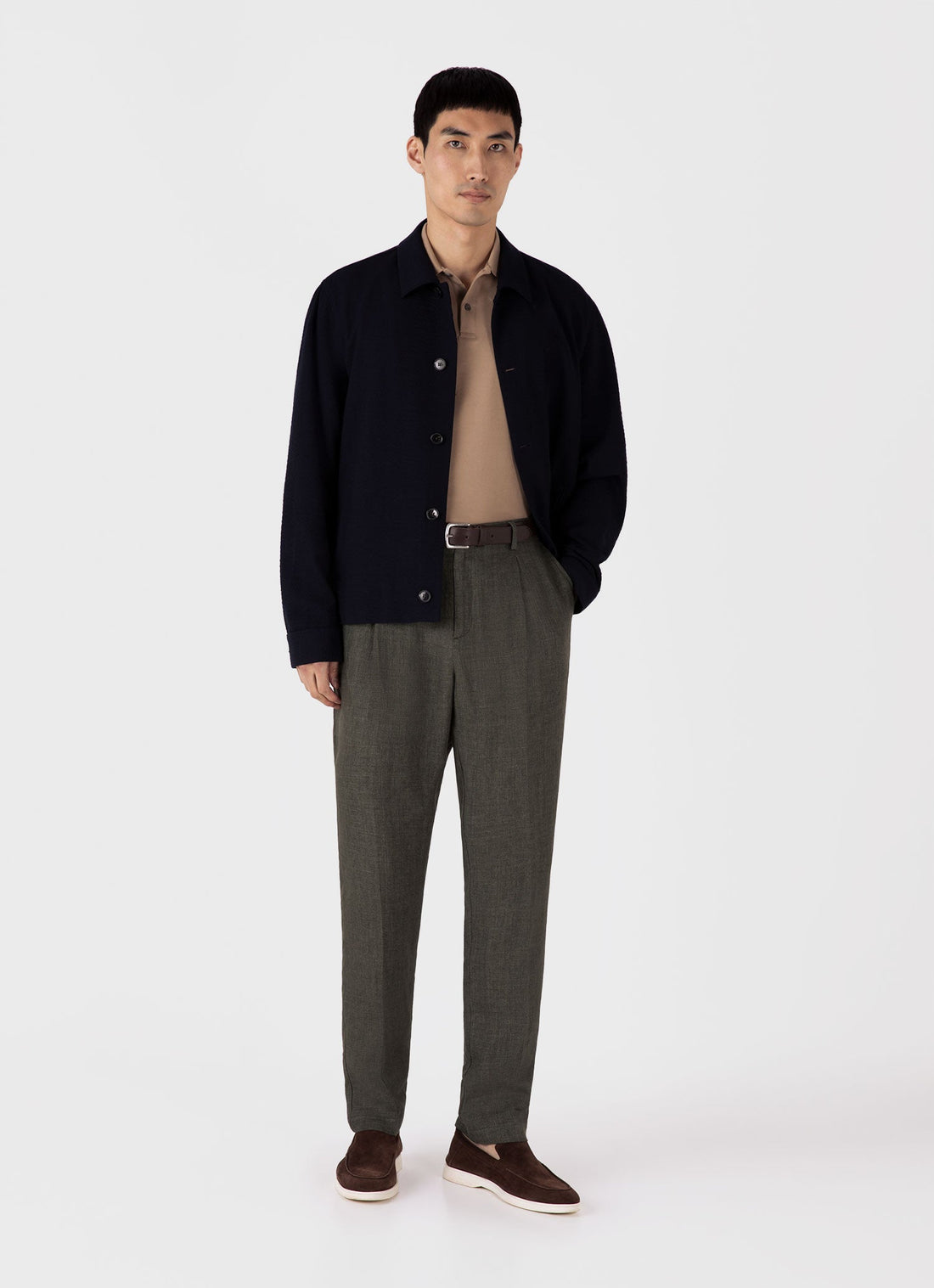 Men's Piqué Polo Shirt in Dune