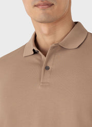 Men's Piqué Polo Shirt in Dune