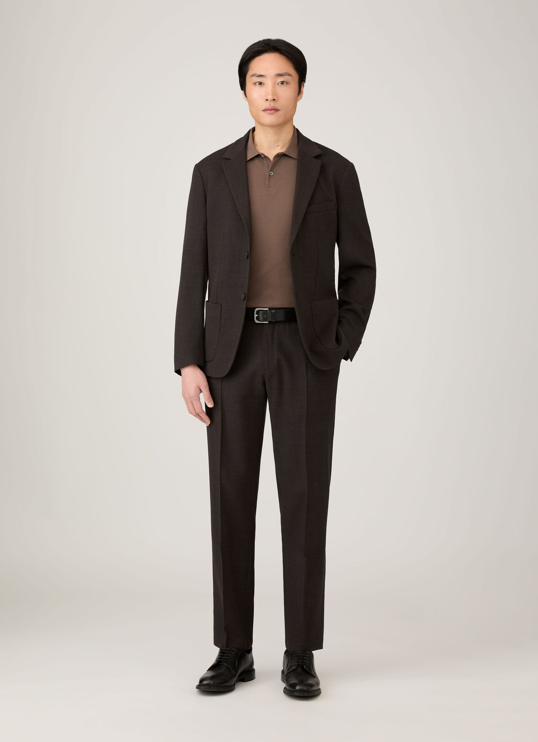 Men's Piqué Polo Shirt in Bark