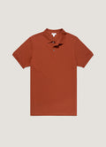 Men's Piqué Polo Shirt in Rust