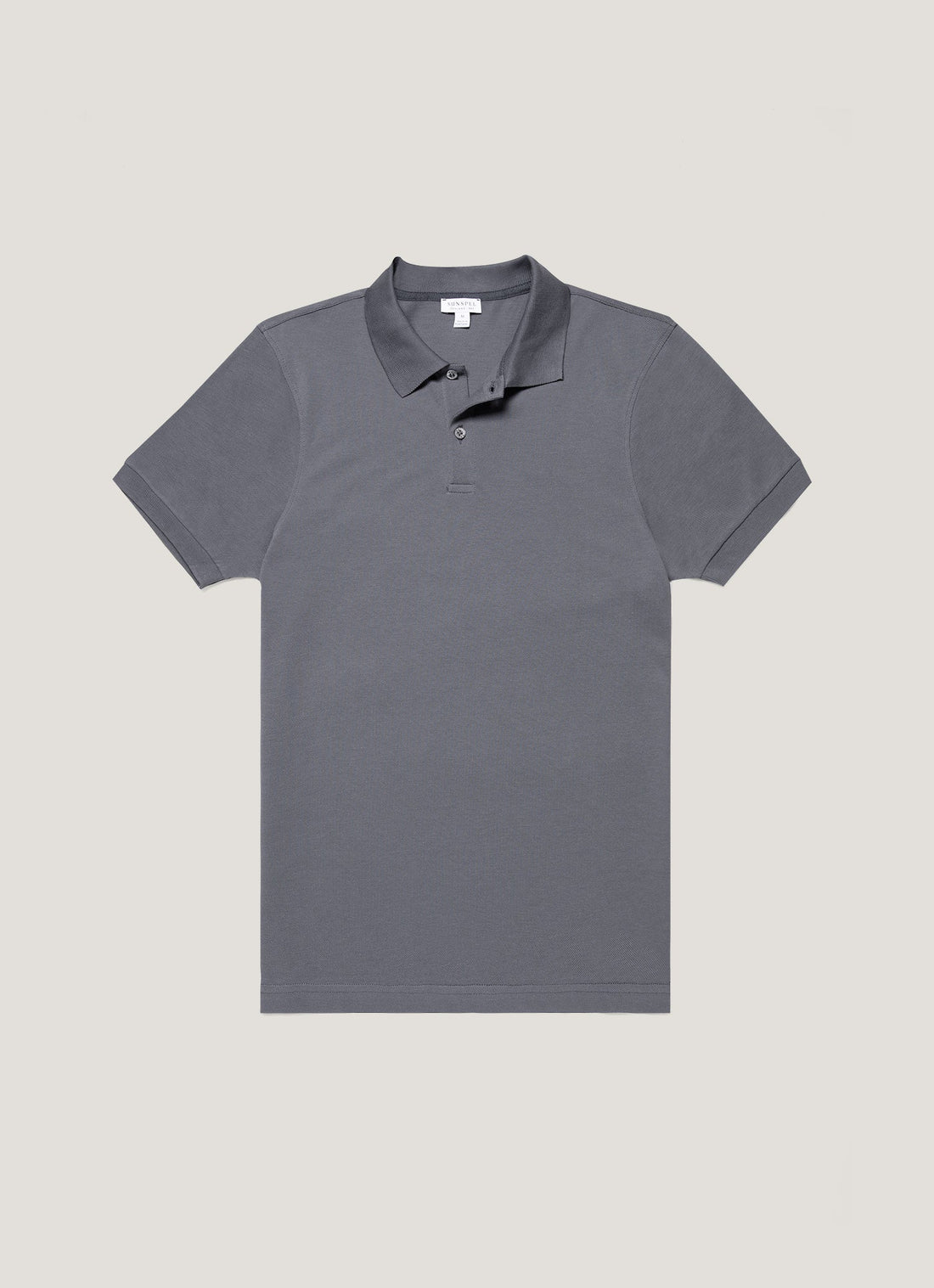 Men's Piqué Polo Shirt in Slate Blue