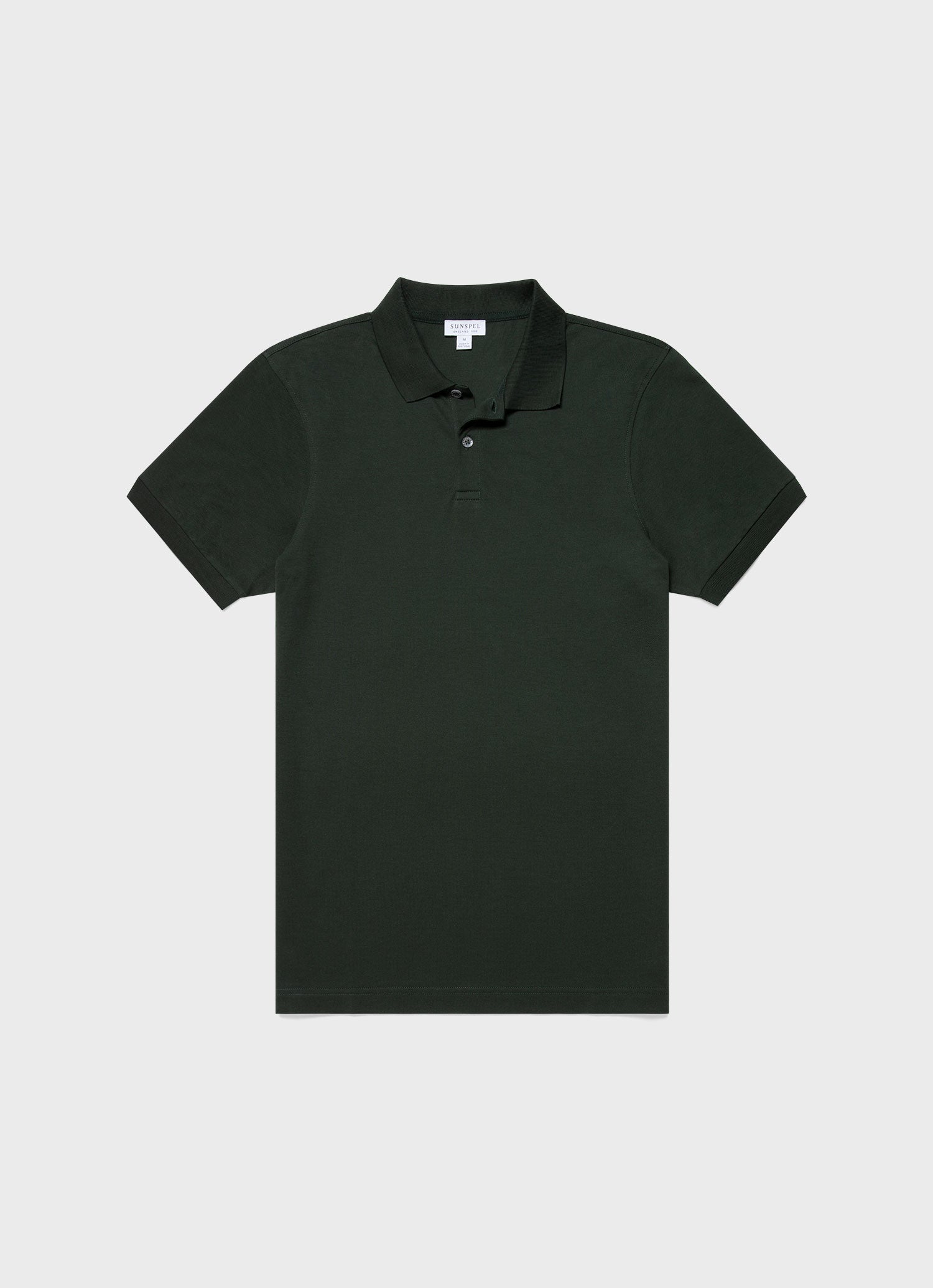 Men's Piqué Polo Shirt in Seaweed