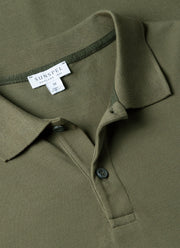 Men's Piqué Polo Shirt in Khaki