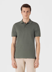Men's Piqué Polo Shirt in Dusk Green