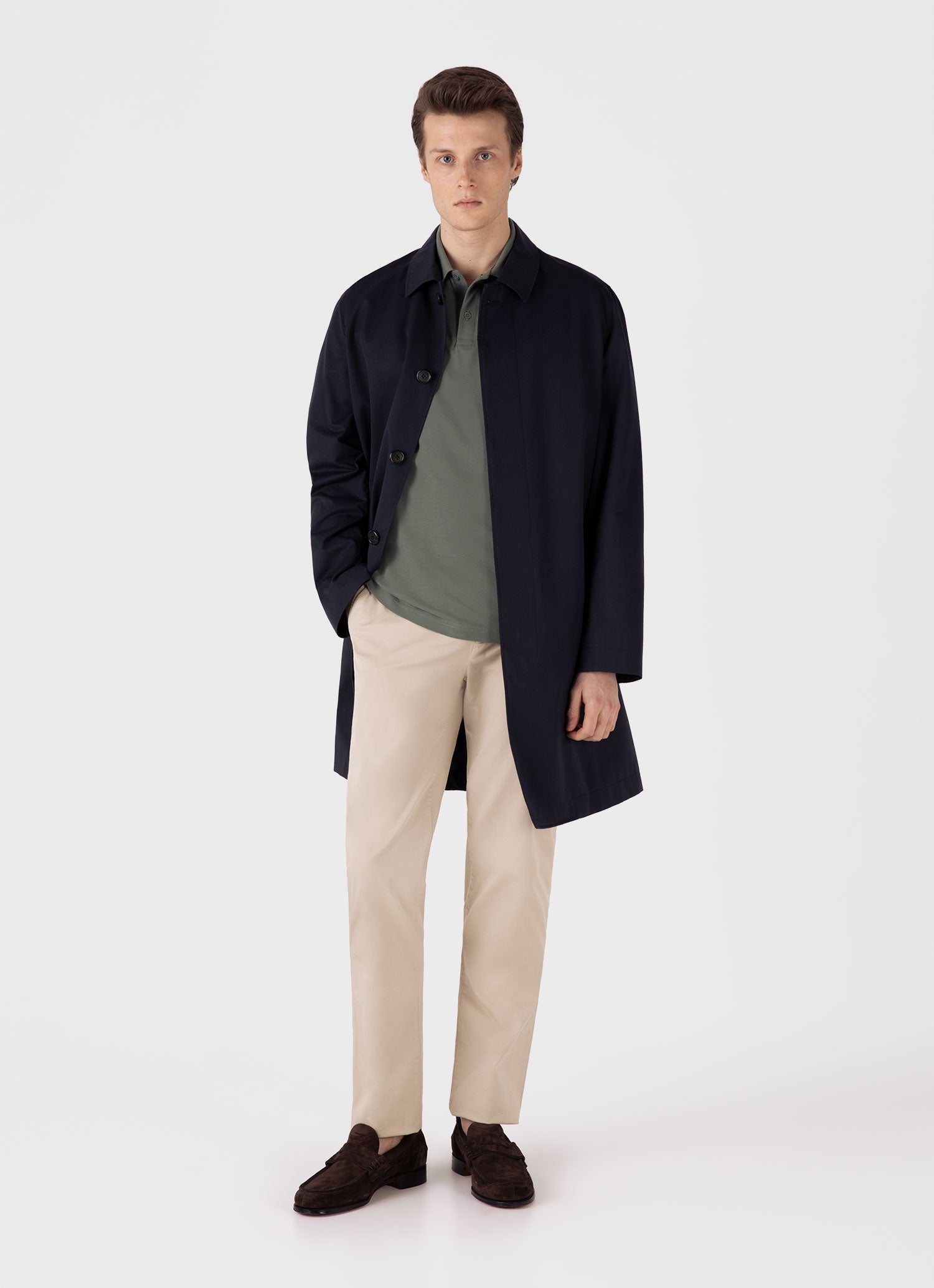 Men's Piqué Polo Shirt in Dusk Green