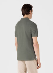Men's Piqué Polo Shirt in Dusk Green